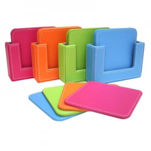 Trendz Leather Coaster Set